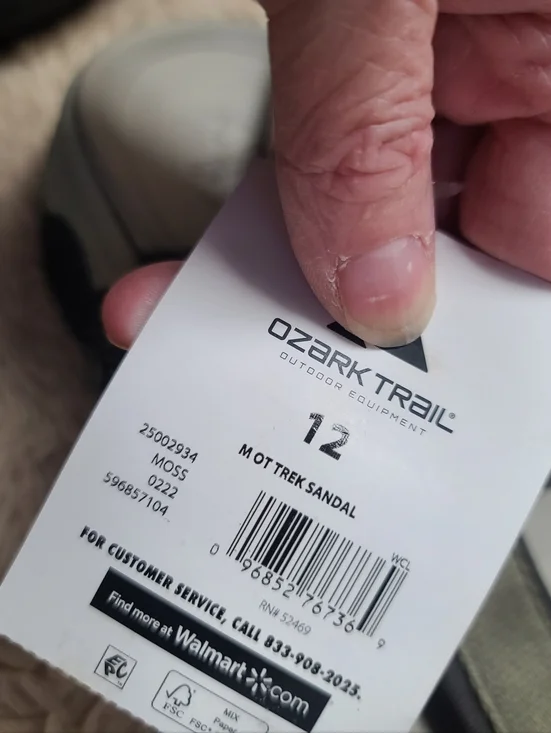 Nwt 2 Pairs Of Size 12 Ozark Trail Sport Sandals, Hiking, Trek, Travel, New - Picture 5 of 6